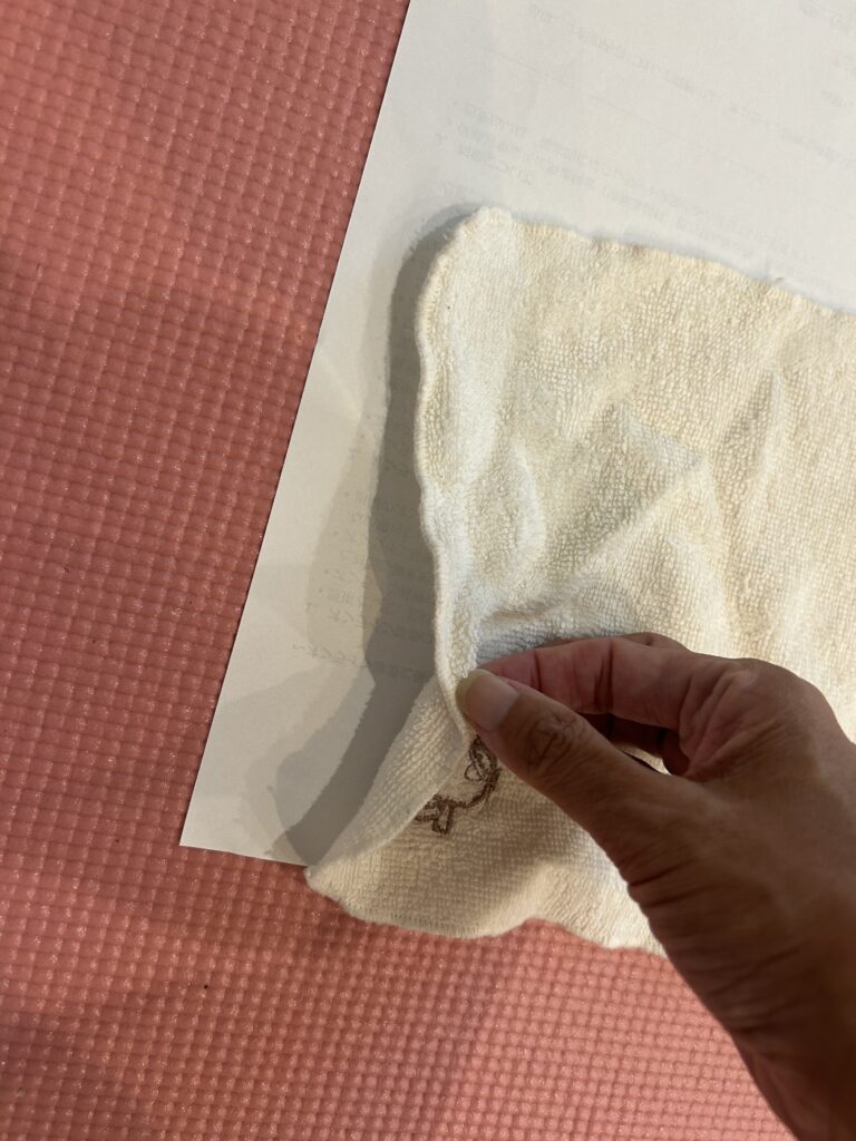 シャボン玉石けん　ハンカチタオル　薄い